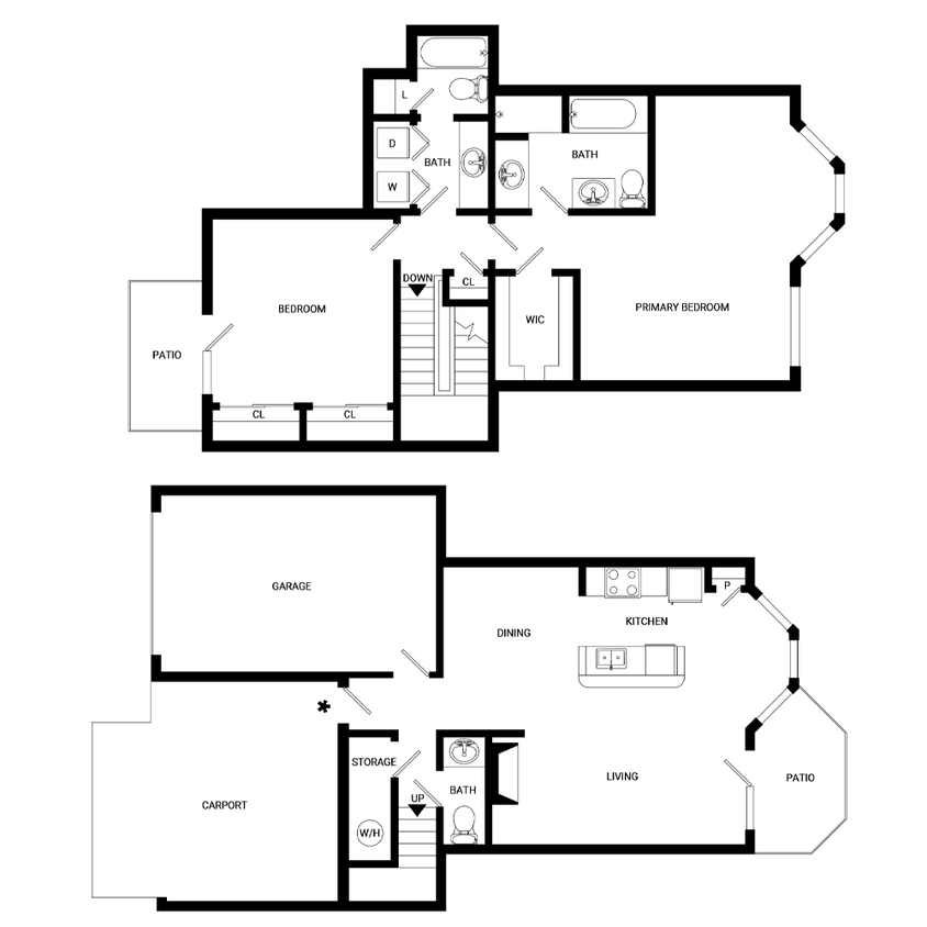 Floor Plan - Cypress Point Townhome