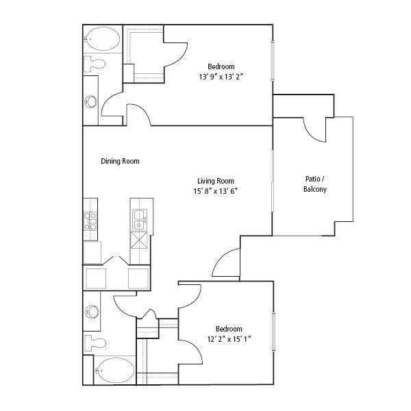 Floor Plan - 22b Renovated