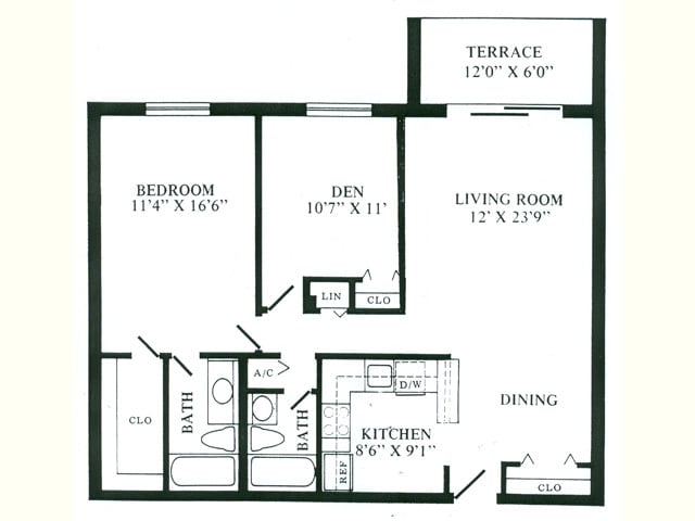 2 Bedroom 2 Bathroom - B