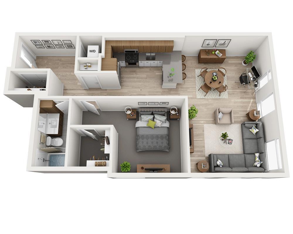 Floor Plan - One Bedroom A1G-CL2