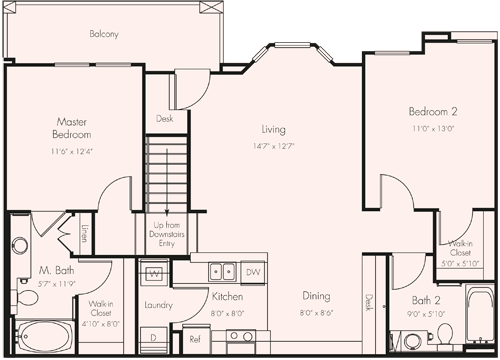 Floor Plan - 2BU