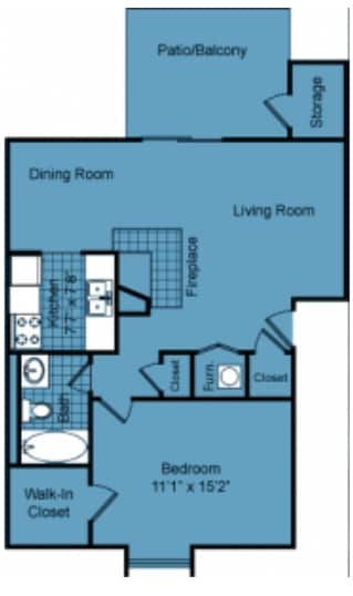 1BR/1BA - 1 bed 1 bath HAP wb1x1pr - The Cedar