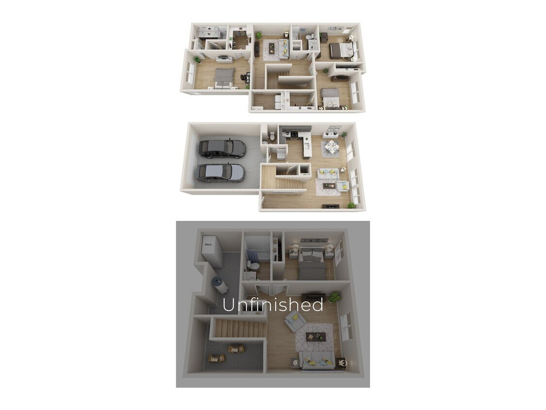 Floor Plan - Valli 2 (Unfinished Basement)