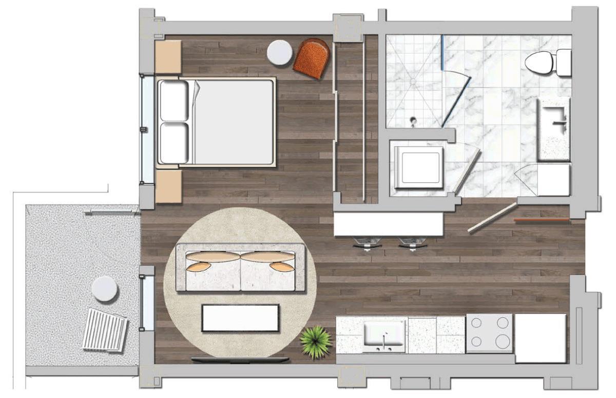 Floor Plan - Studio L