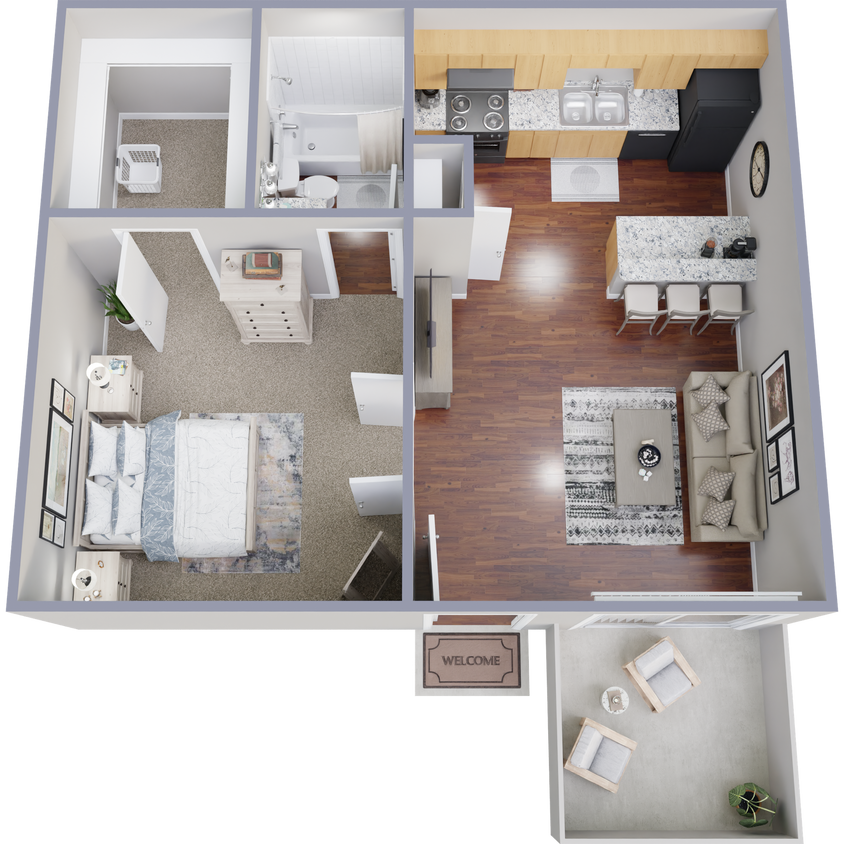 Floor Plan - A2 Upstairs 418