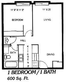 1BR/1BA - The Ayers