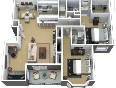 Floor Plan - Grand Teton with Den