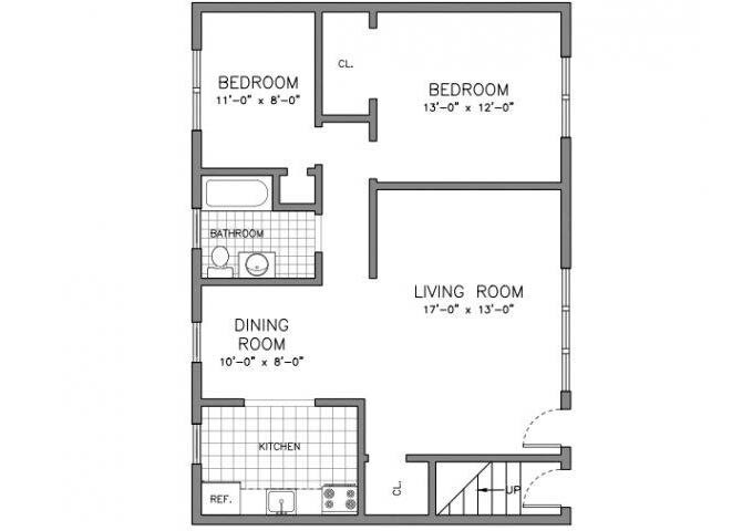 Floor Plan - 2 BEDROOM