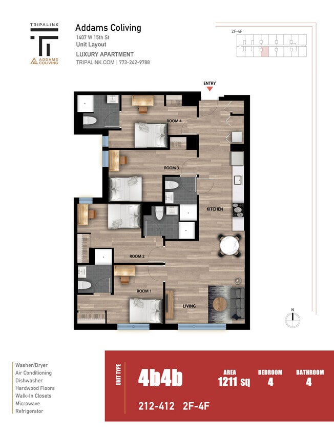 Floor Plan - Unit 212