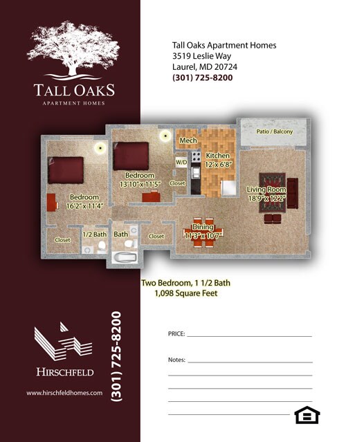 2 Bdrm 1.5 bath - 2 Bedroom 1.5 Bathroom