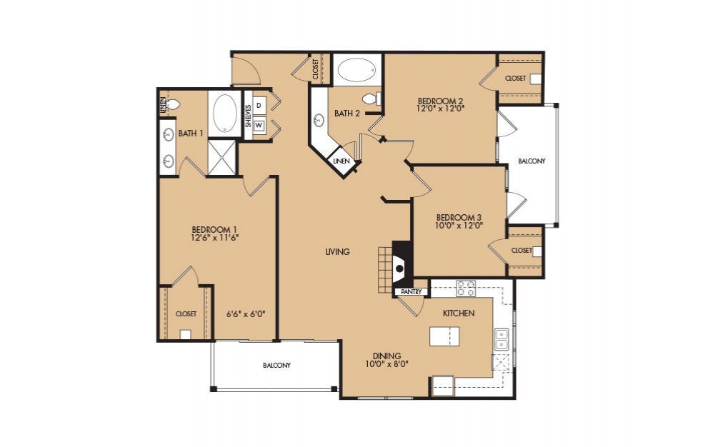 Floor Plan - C1- 3x2