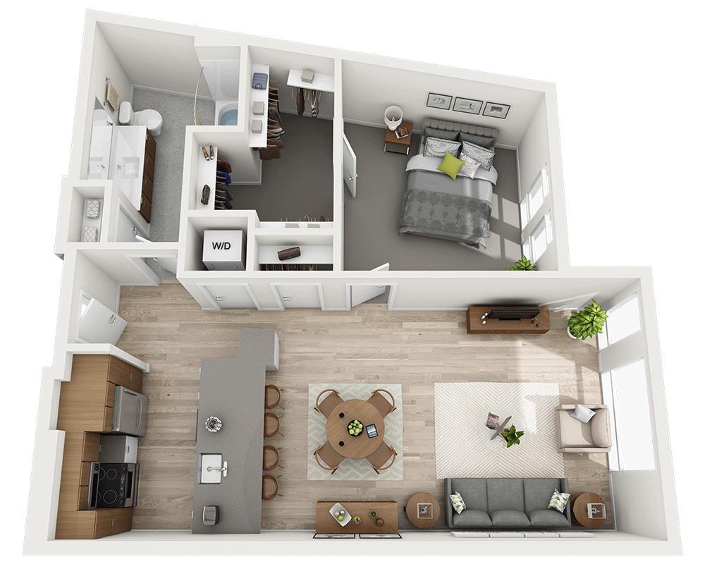 Floor Plan - One Bedroom A1F-CL2