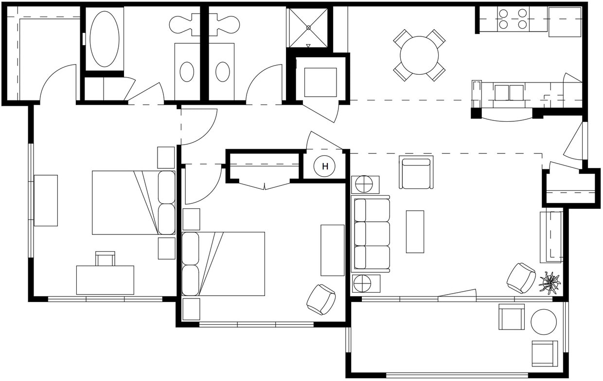 Floor Plan - Tower Classic Double