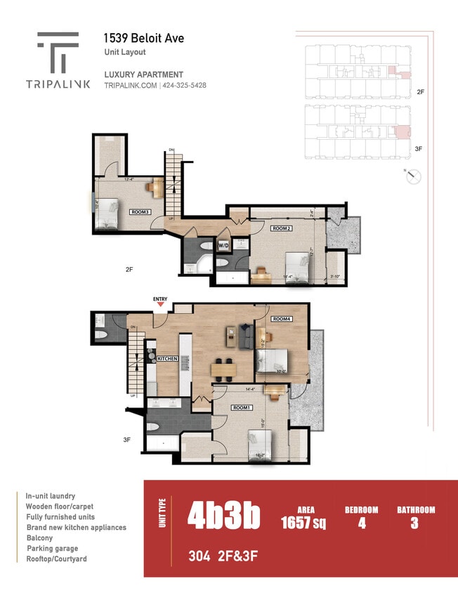 Floor Plan - Unit 304