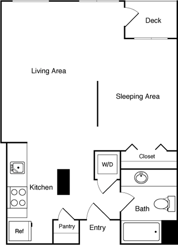 Floor Plan - Studio 215, 315 SE
