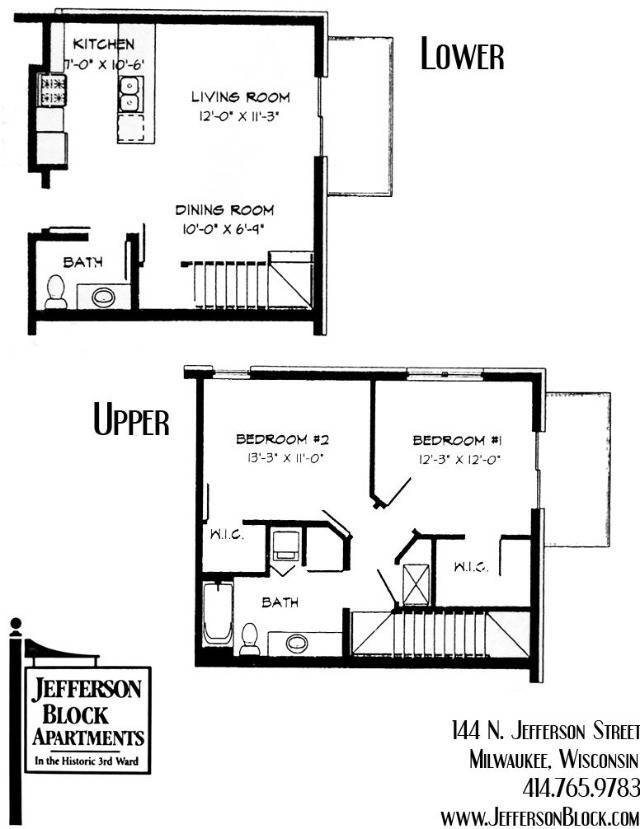 2 Bed / 1.5 Bath - 1,054 SF - 2 Bed / 1.5 Bath - 1,054 SF