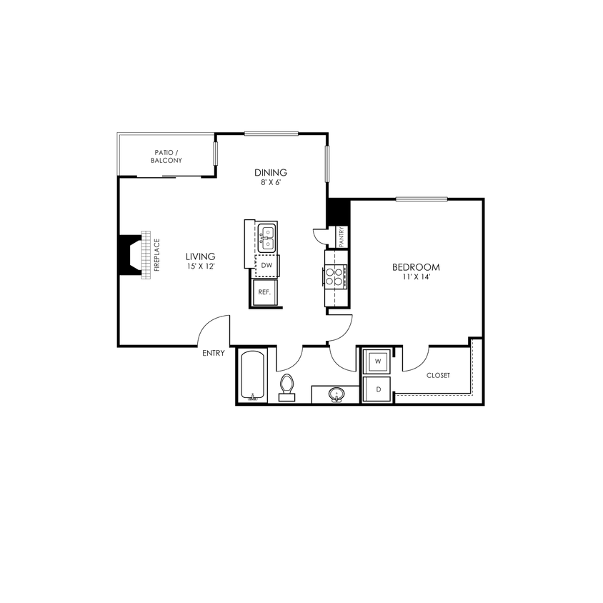 Argyle-FloorPlans_A3-1B1B-685SF.png - 1 Bedroom 1 Bath