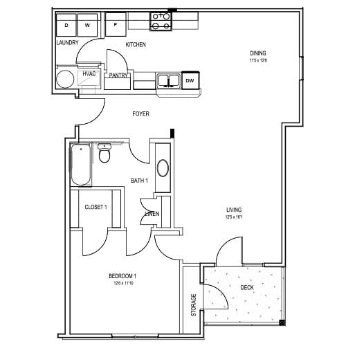 930 Sq. Ft. - Brunswick