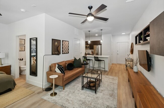 Ballpark_interior_living room kitchen - AMLI at the Ballpark