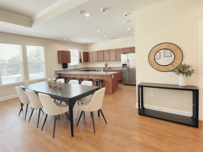 Clubhouse Kitchen + Dining Area - Woodside