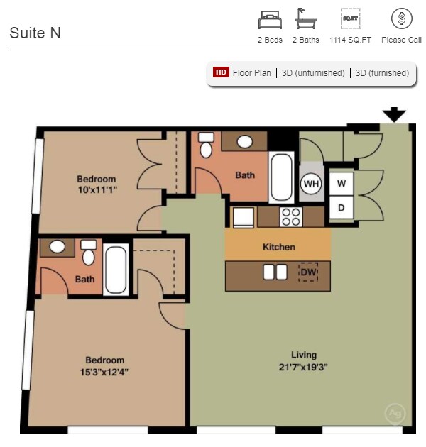Floor Plan - Suite N