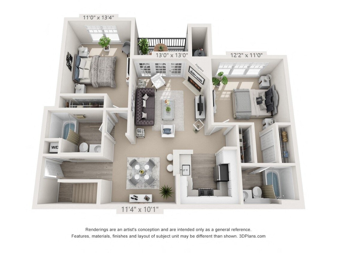 Floor Plan - Jefferson - Renovated