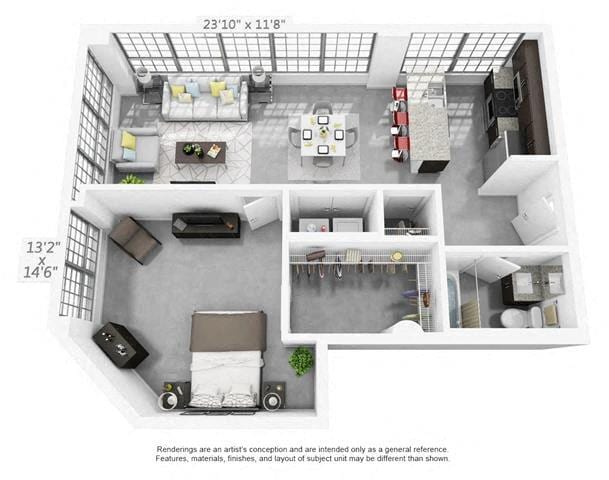 Floor Plan - 1R-ADA