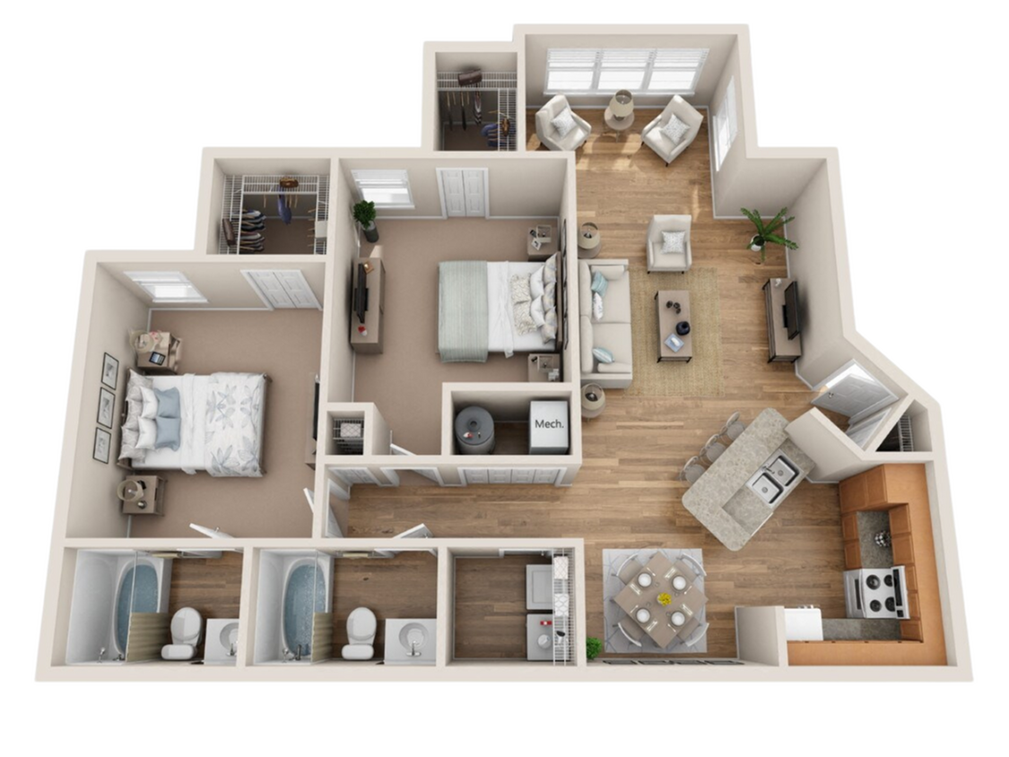 2 bed 2 bath 990 - 2 Bedroom 2 Bath 990