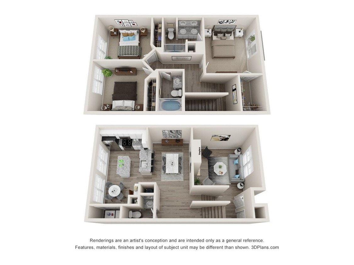 Floor Plan - The Warren with Garage