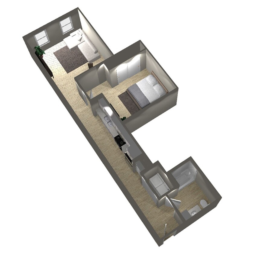 Floor Plan - 1 Bed A
