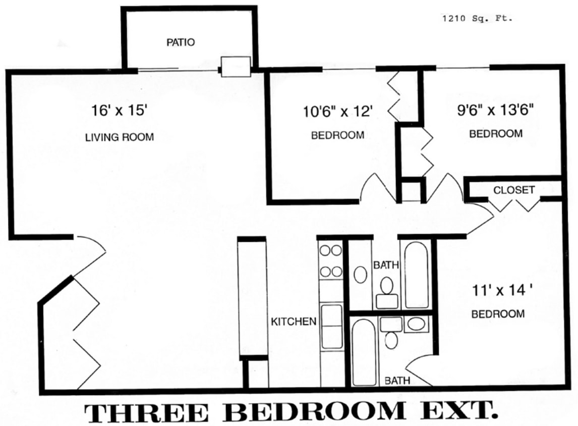 Floor Plan - D2 - 3x2
