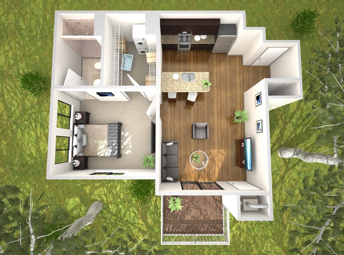 Floor Plan - 1 Bedroom Primrose
