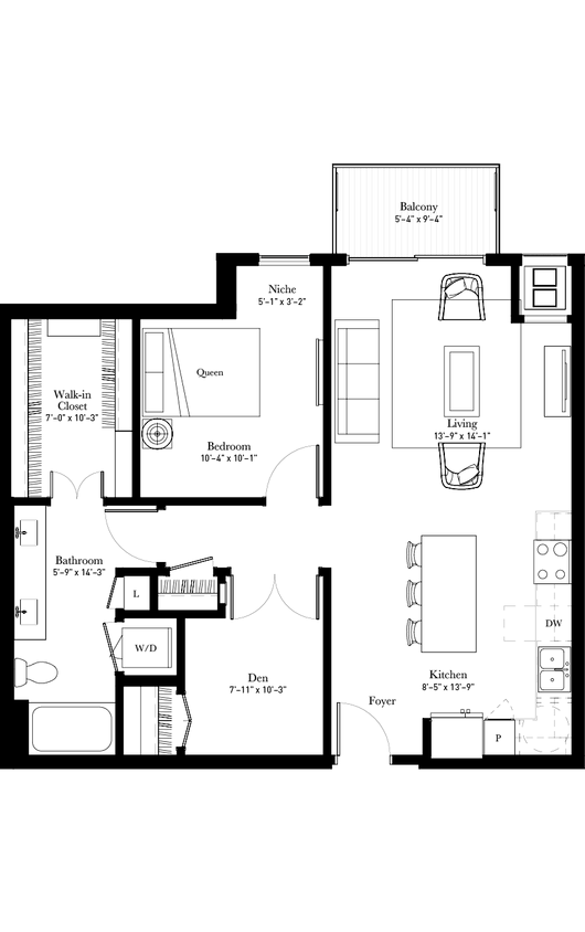 Floor Plan - Prairie Lily (A9.2) with Den