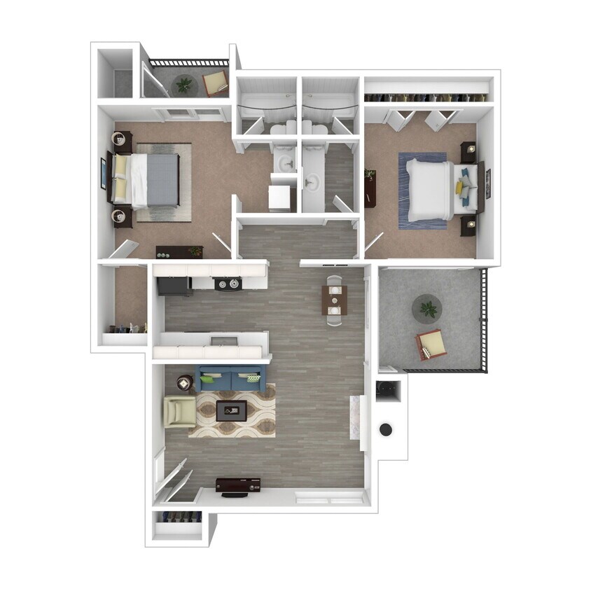 Floor Plan - 2x2 Upgrade