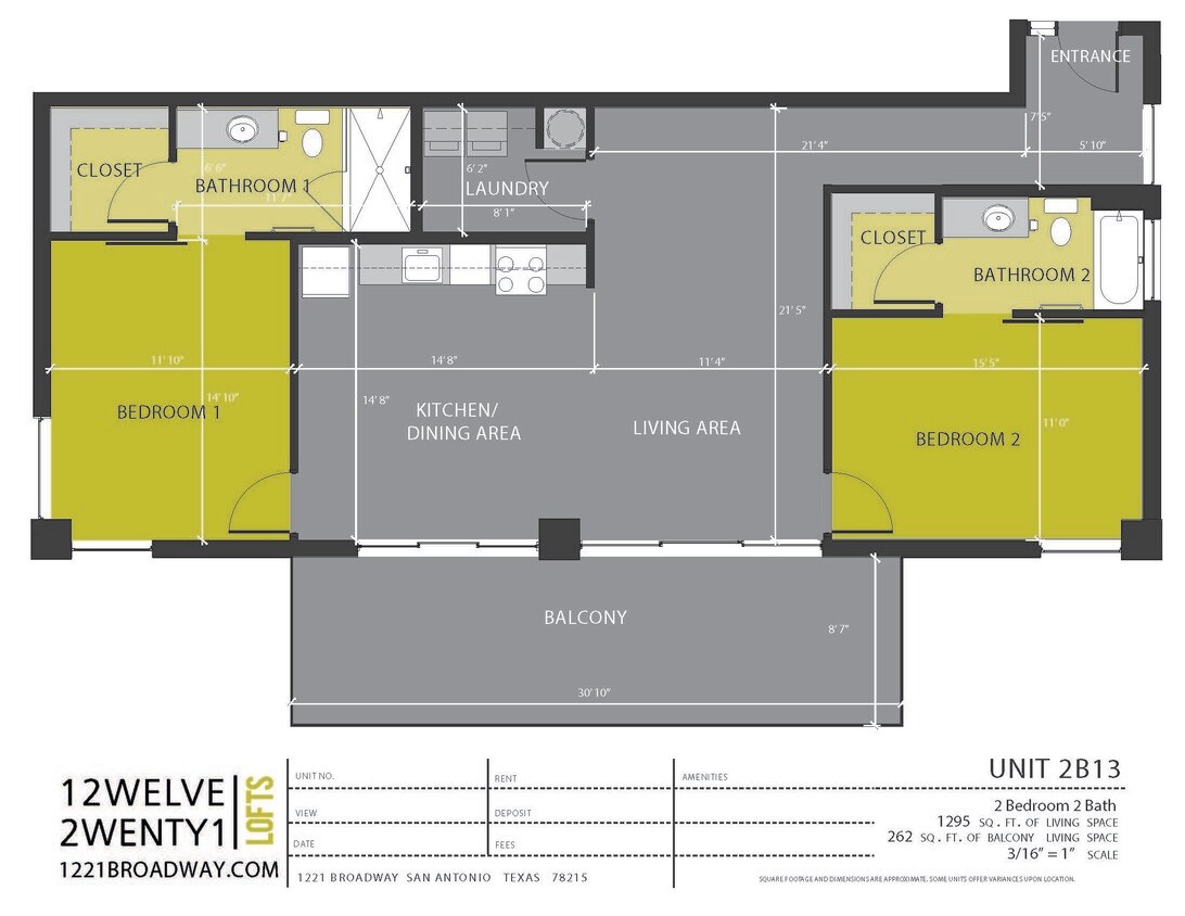 Floor Plan - 2B13