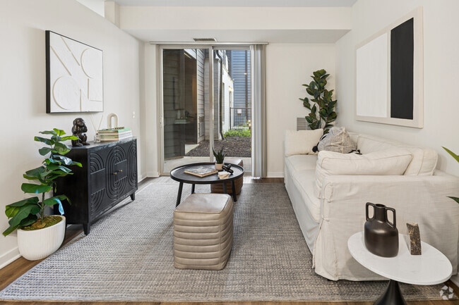 A1 1BR, 1BA - 715SF - Living Room - Arrive Glenview