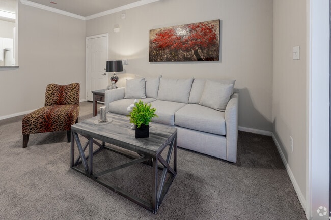 One Bedroom Bar Living Room 748sqft - Turnberry Place Apartments