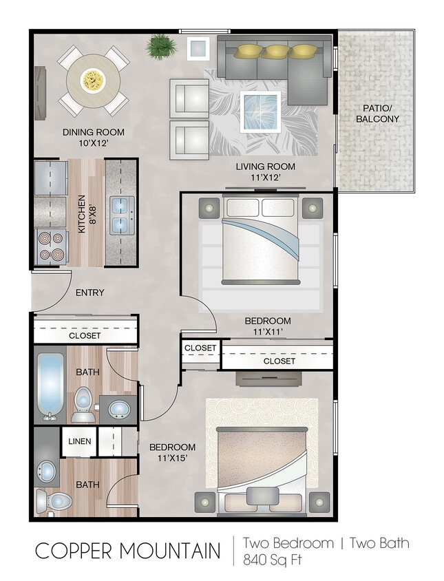 840 Square Feet - Copper Mountain