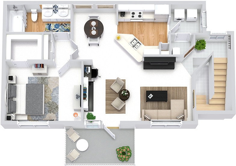 Floor Plan - Seabrook with Attached Garage