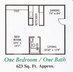 One Bedroom One Bath - 1x1l