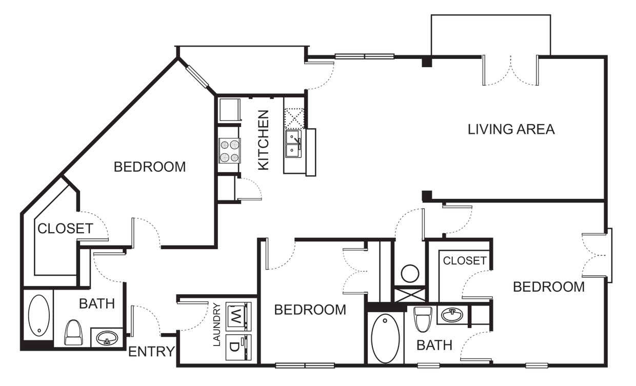Floor Plan - C Three Bedroom