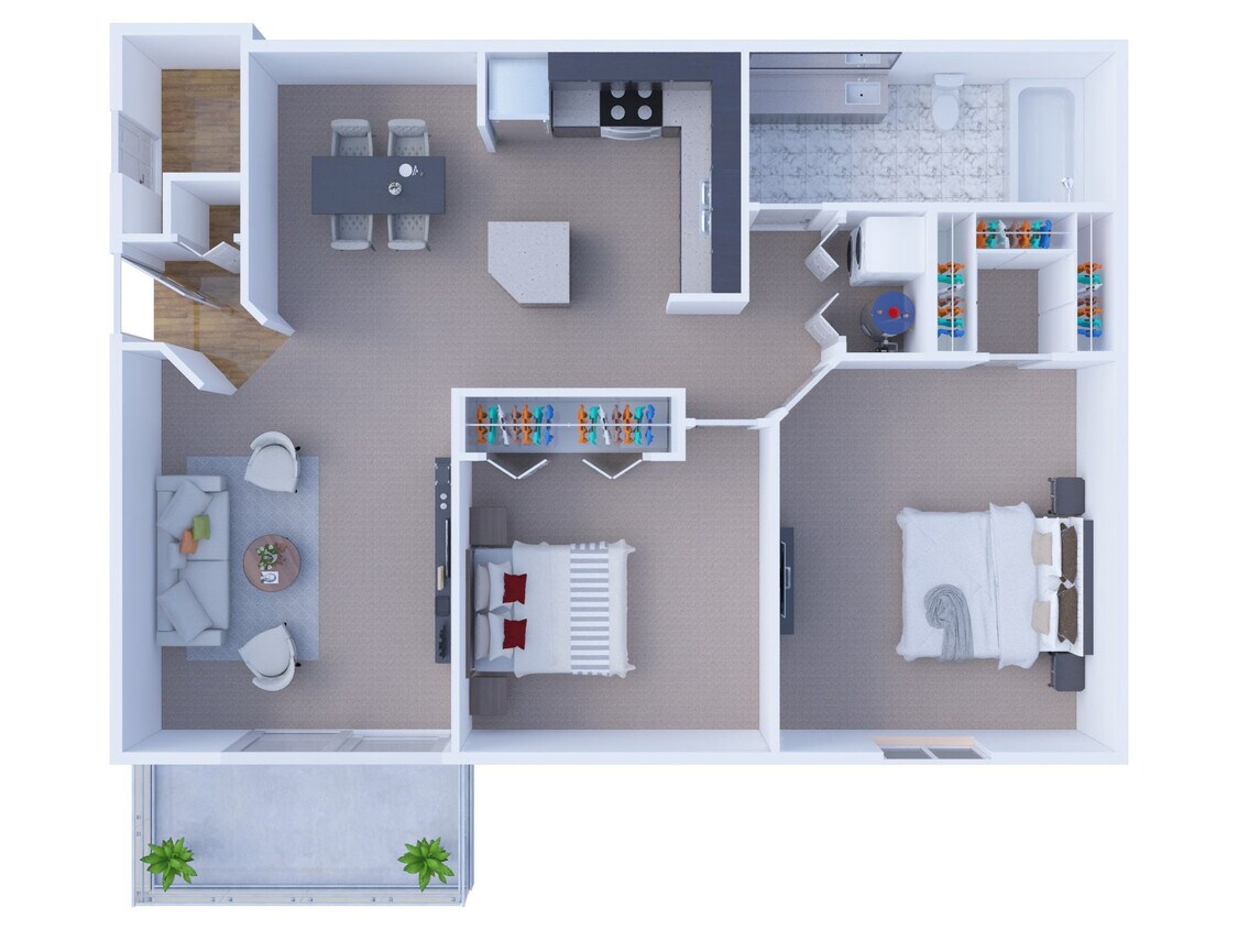 Floor Plan - 1 Bedroom Floor Plan A3