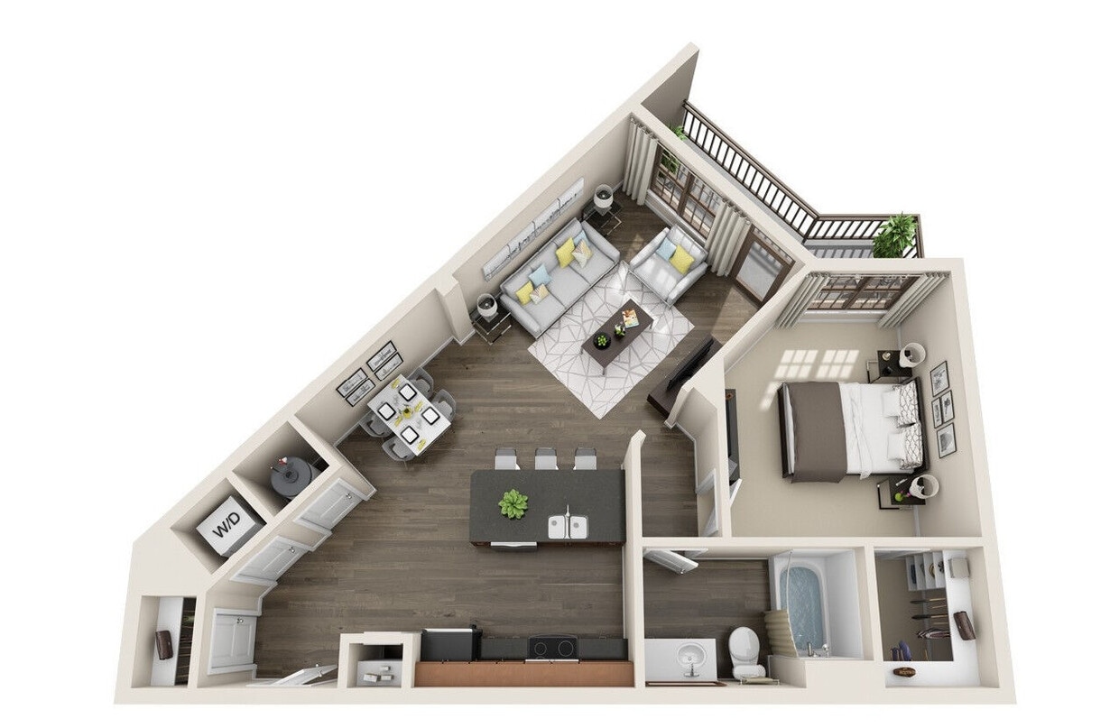 Floor Plan - 1Bw LattaW