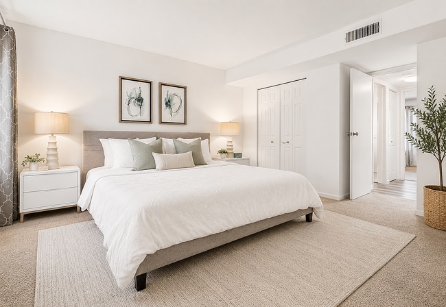 Bedroom - Hampton Apartments