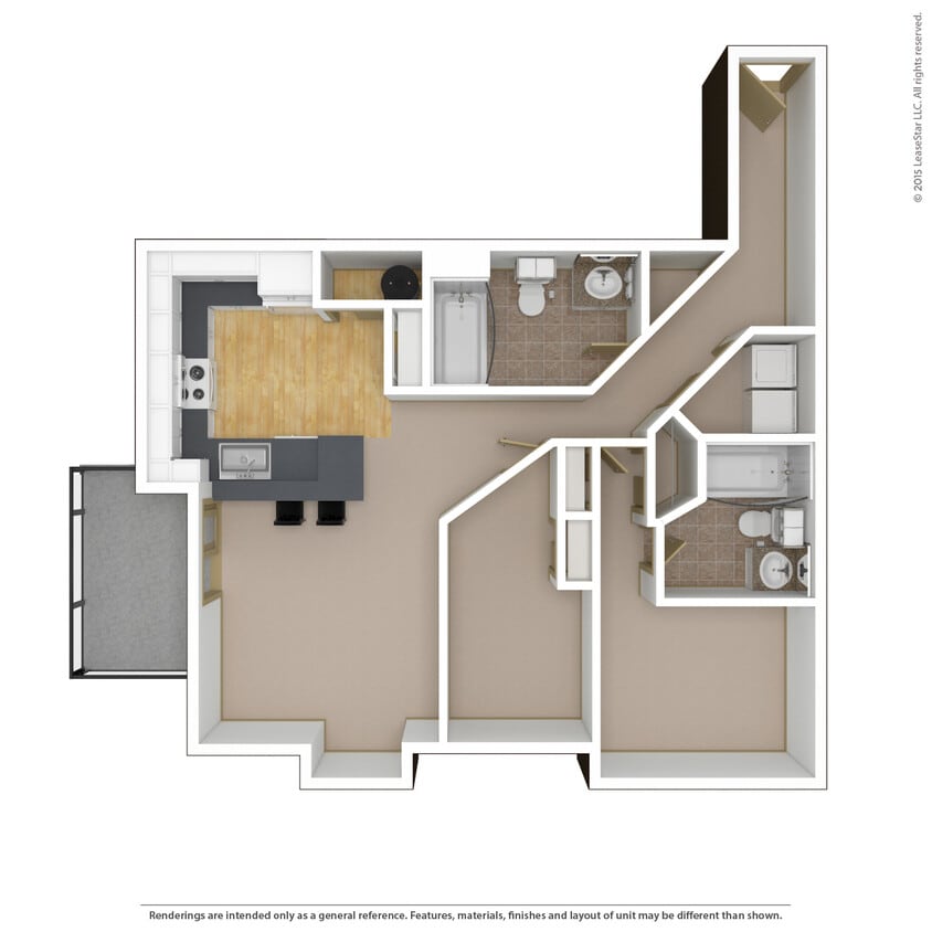 Floor Plan - 2x2d