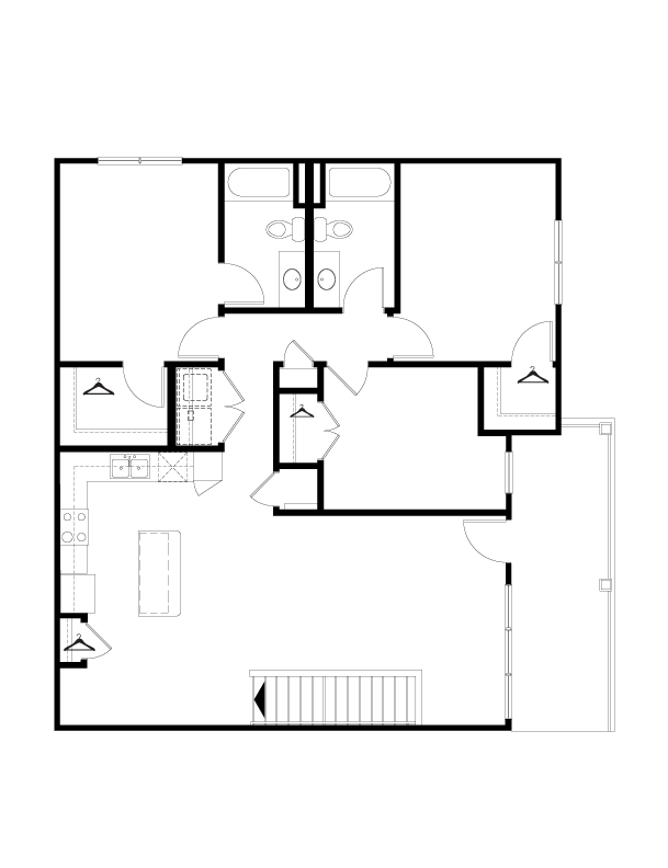 Floor Plan - 3 BR Grand Overlook