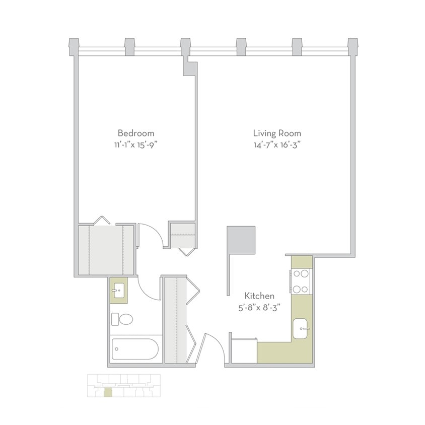Floor Plan - 1bs05