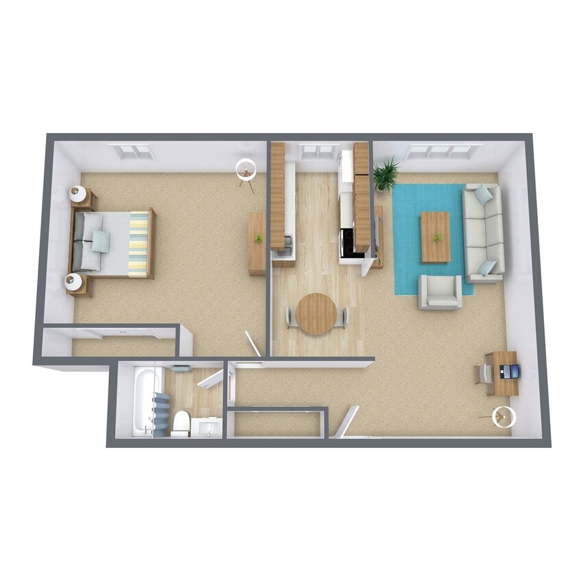 Floor Plan - One Bedroom 11A