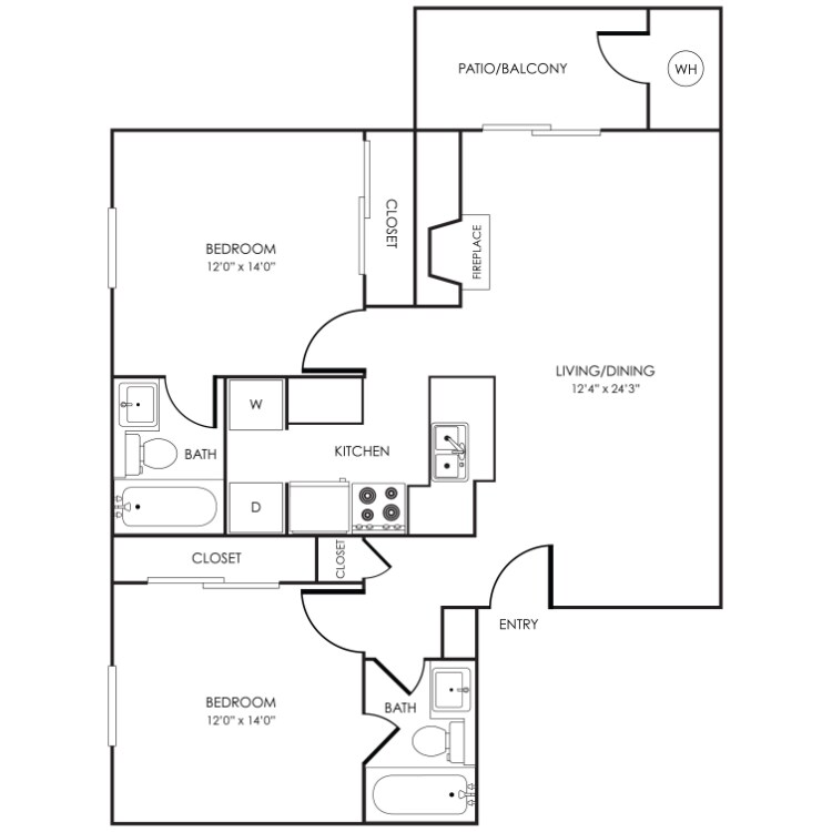 22B_Rose_1008_SqFt_884975.png - Rose Floor Plan 22B
