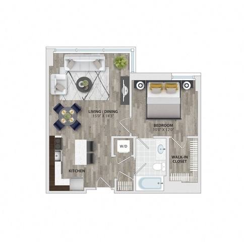 Floor Plan - 1B1
